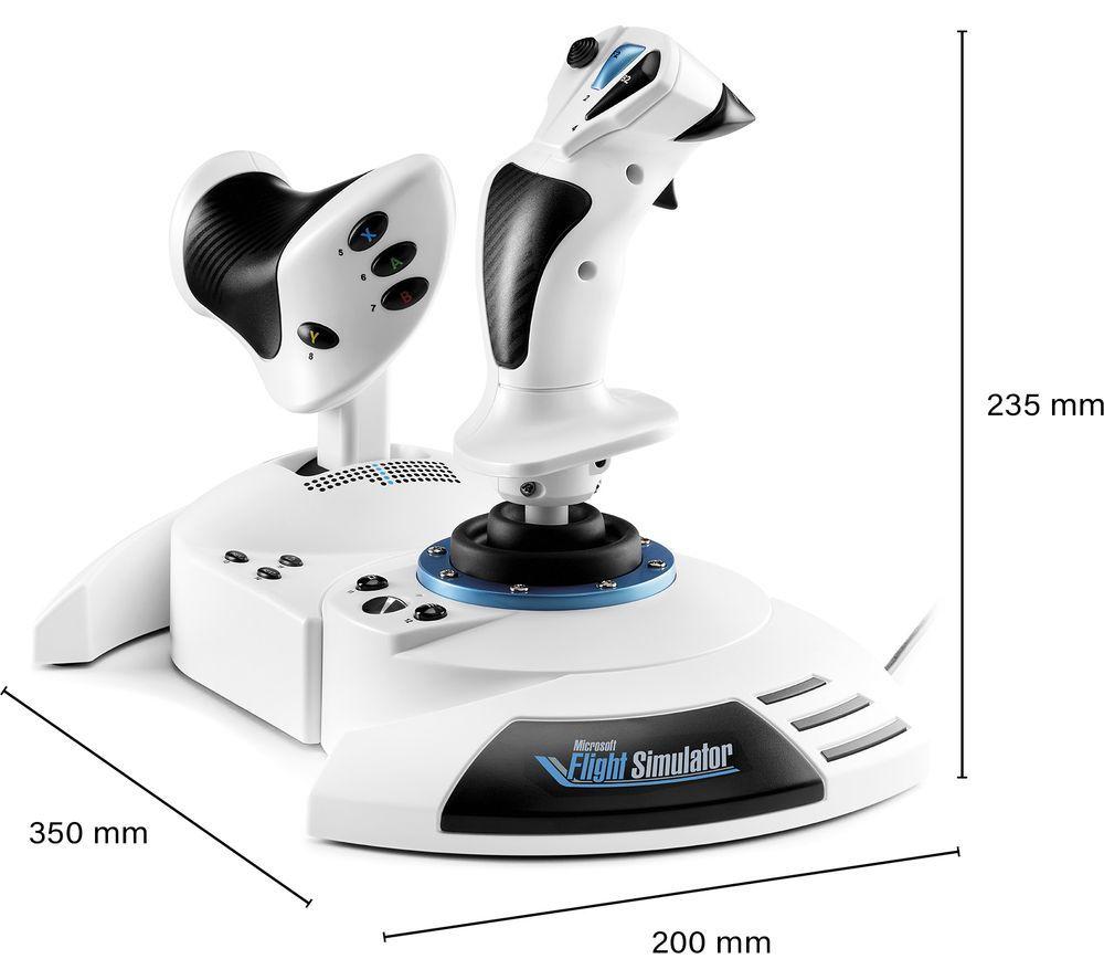 THRUSTMASTER T.Flight Hotas One Microsoft Flight Simulator Edition Joystick & Throttle - White image number 2 of 5