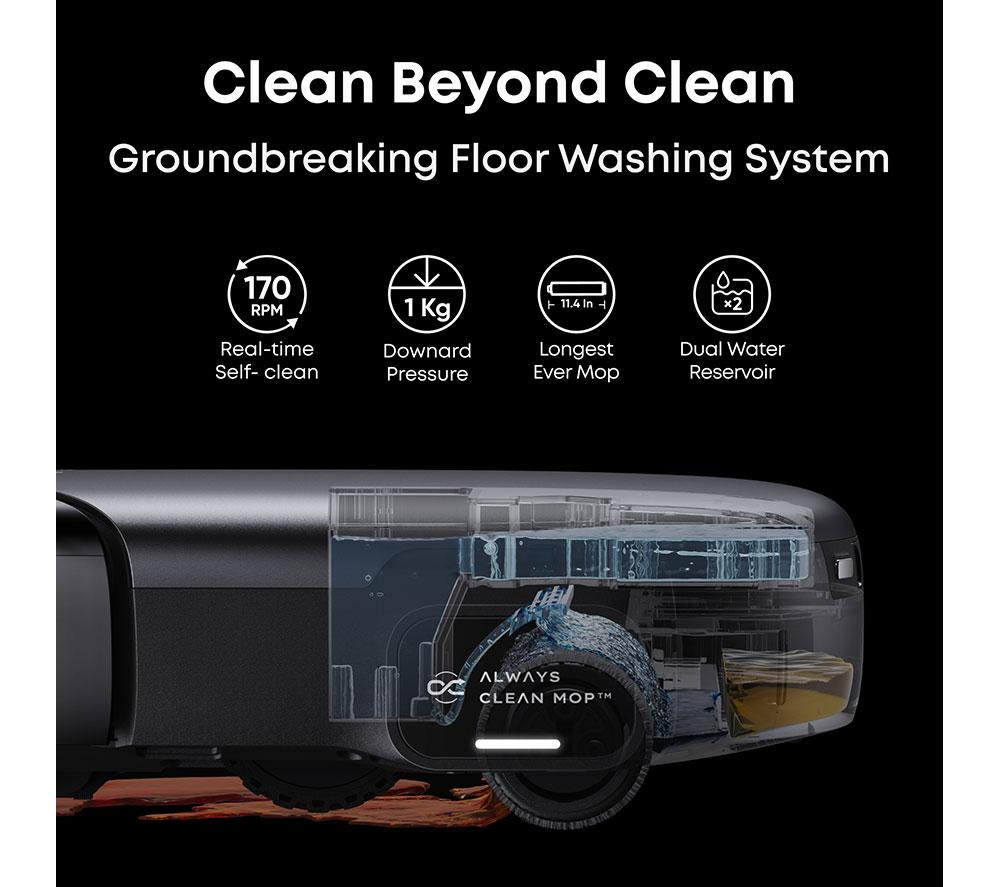 EUFY Omni S1 Pro Robot Vacuum Cleaner & All-in-One Station - Black image number 3 of 9