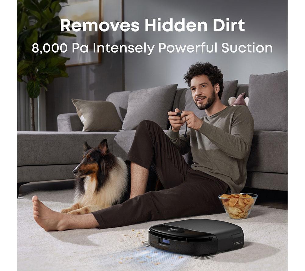 EUFY Omni S1 Pro Robot Vacuum Cleaner & All-in-One Station - Black image number 5 of 9