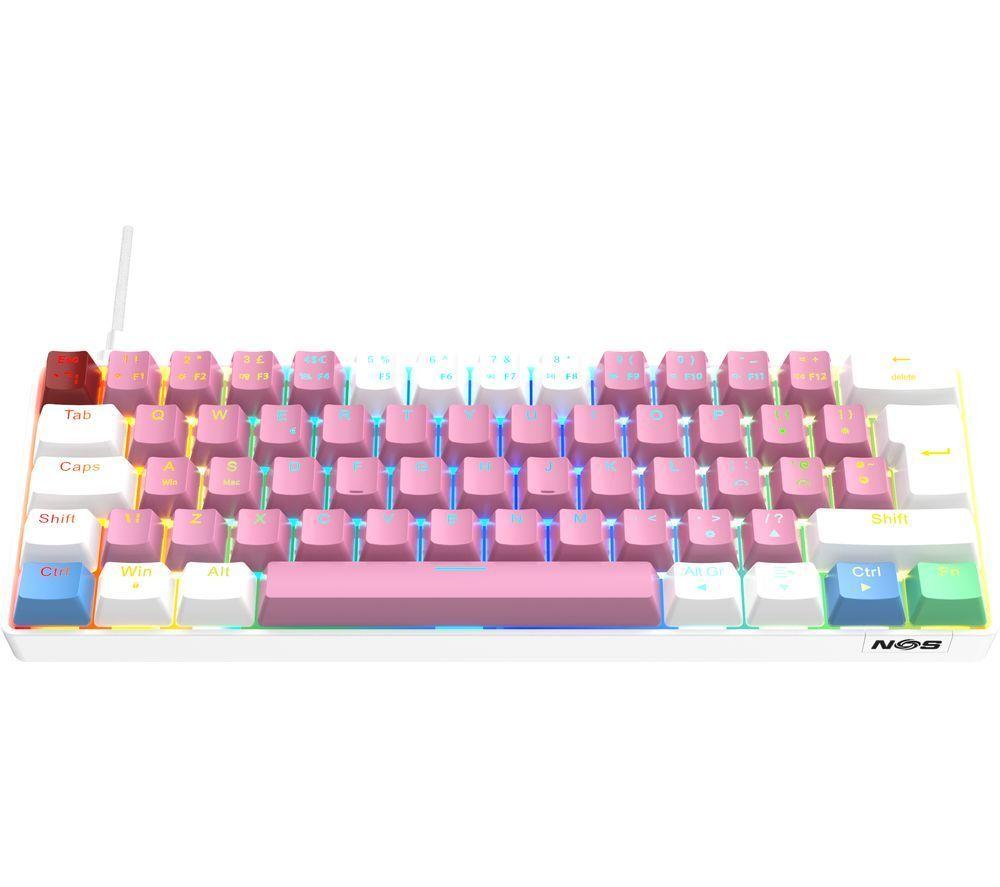 NOS C-450 Mini Pro RGB Mechanical Gaming Keyboard - Cotton Candy image number 3 of 3