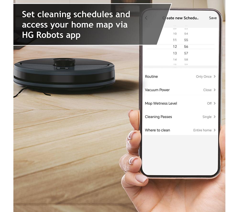 HOOVER HG4 Hydro Robot Vacuum Cleaner - Blue & Black image number 4 of 8