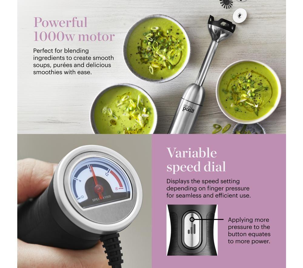 GOOD FOOD GF12012 5-in-1 Digital Hand Blender - Silver image number 2 of 7