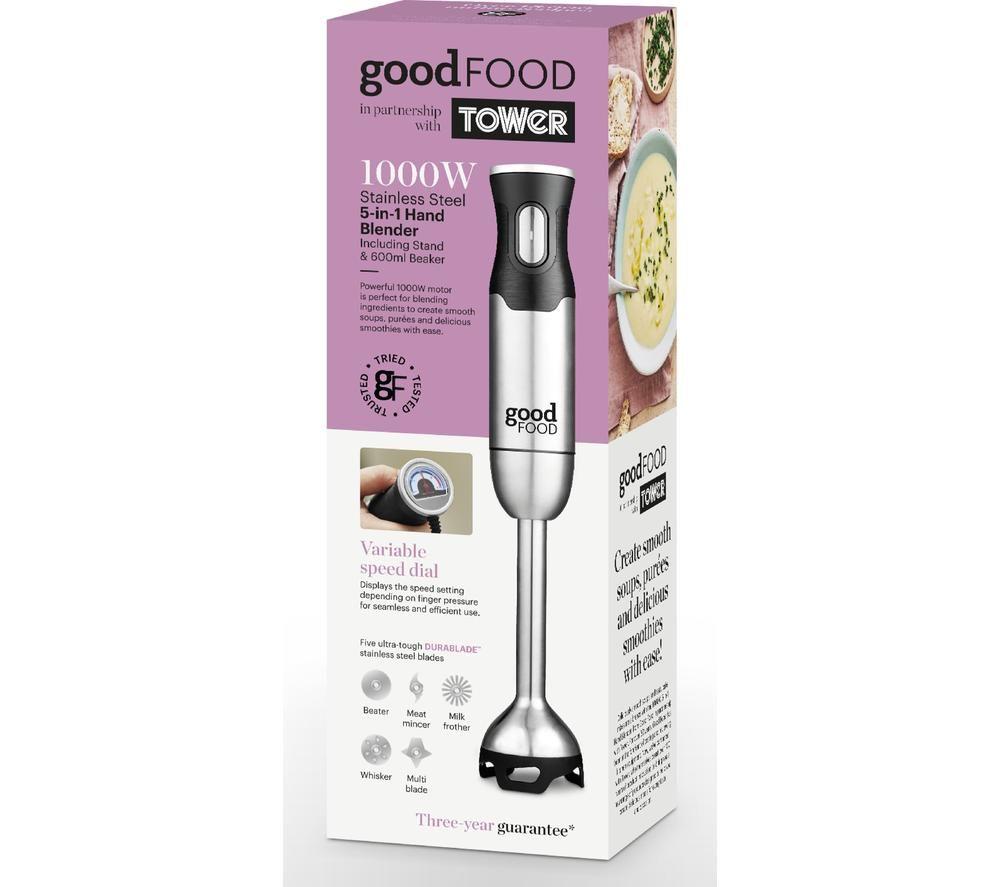 GOOD FOOD GF12012 5-in-1 Digital Hand Blender - Silver image number 7 of 7