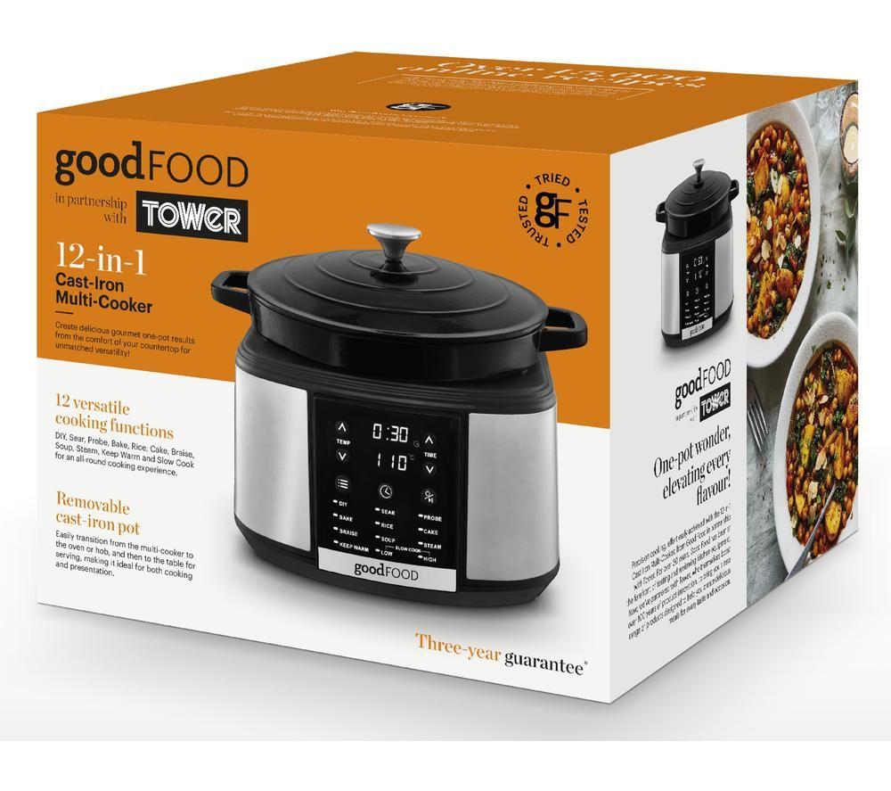 GOOD FOOD GF16012 Multicooker - Silver image number 3 of 3
