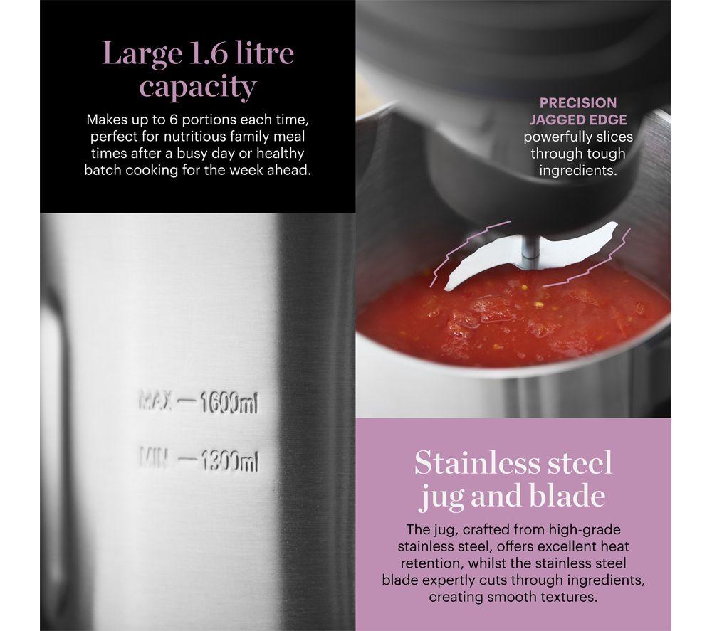 GOOD FOOD GF12069 Soup Maker - Black & Silver image number 3 of 5
