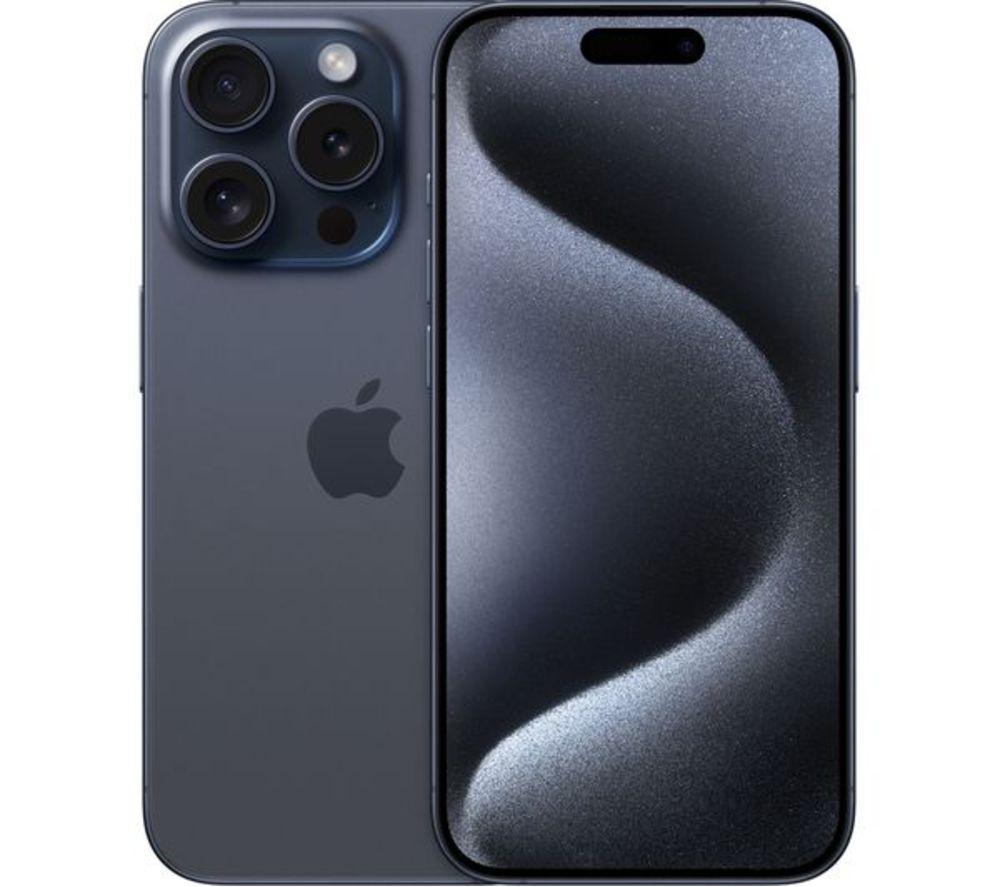 APPLE Refurbished iPhone 15 Pro - 128 GB, Blue Titanium (Excellent Condition)