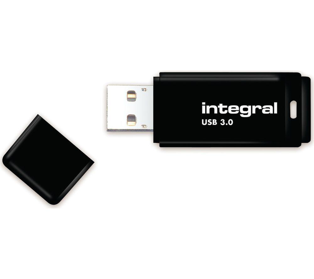 Integral Usb 3.0 Memory Stick - 256 Gb, Black, Black