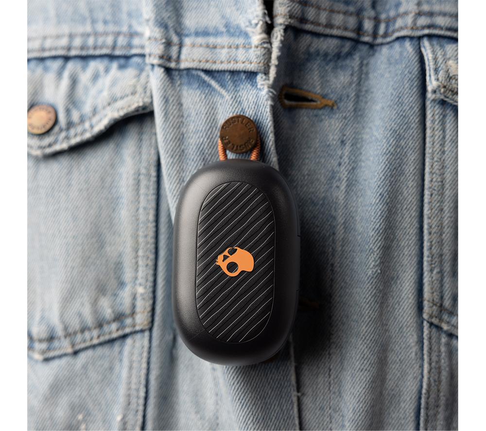 SKULLCANDY Push Play Active Wireless Bluetooth Sports Earbuds - Black & Orange image number 8 of 11