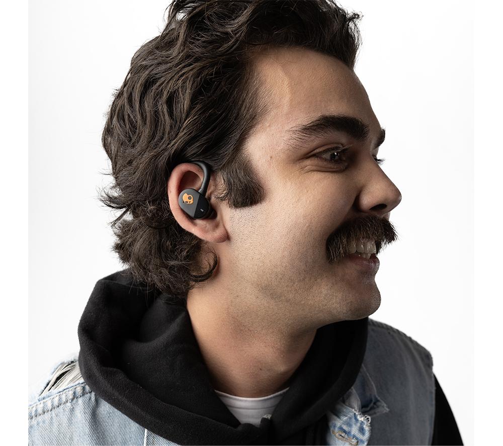 SKULLCANDY Push Play Active Wireless Bluetooth Sports Earbuds - Black & Orange image number 9 of 11