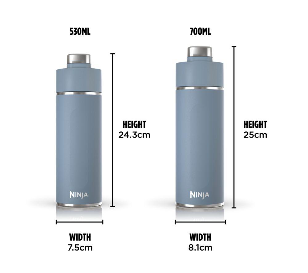 NINJA Thirsti Travel Water Bottle - Navy, 530 ml image number 9 of 9