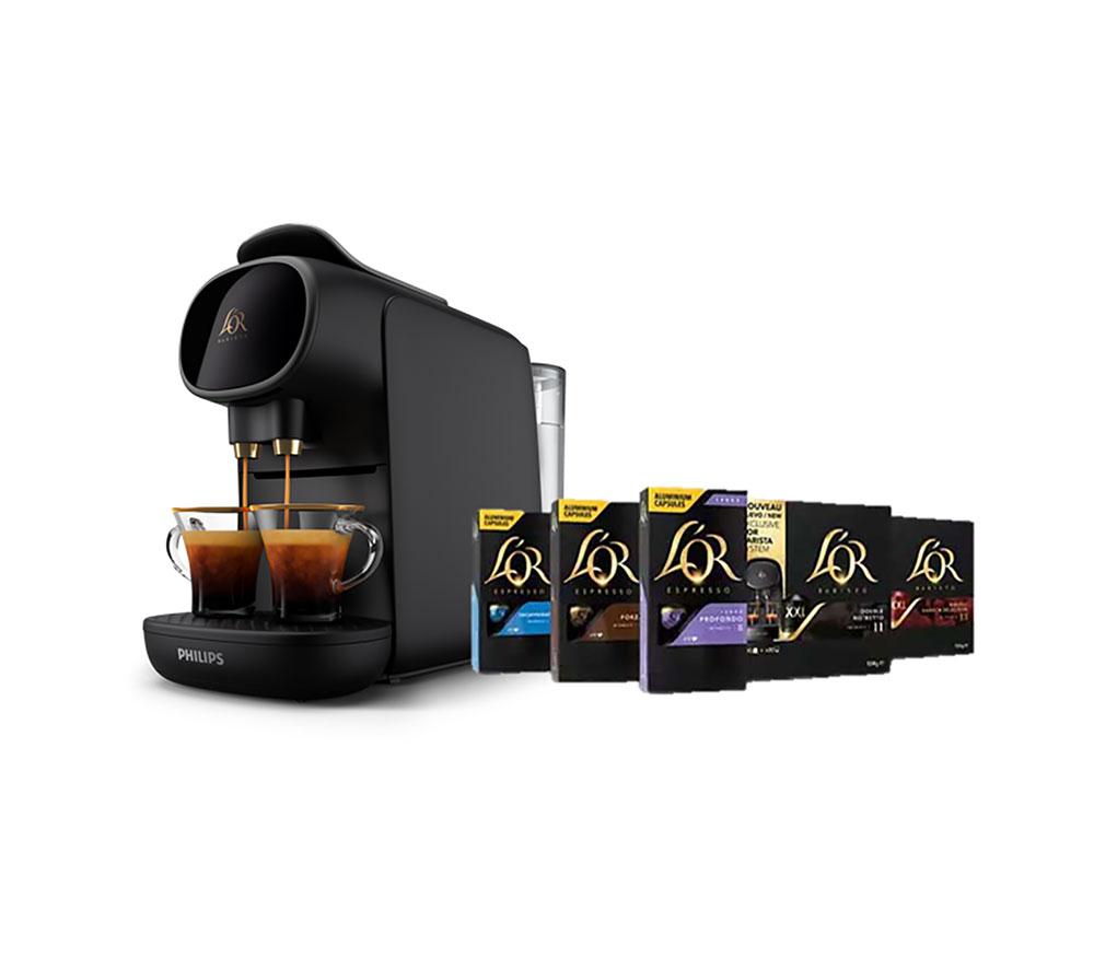 L'OR by Philips Barista Sublime LM9012/65 Coffee Machine & 50 Capsules Bundle - Black image number 2 of 8