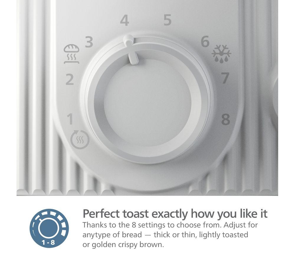 PHILIPS 3000 Series HD2511/00 Toaster - Arctic White image number 2 of 10