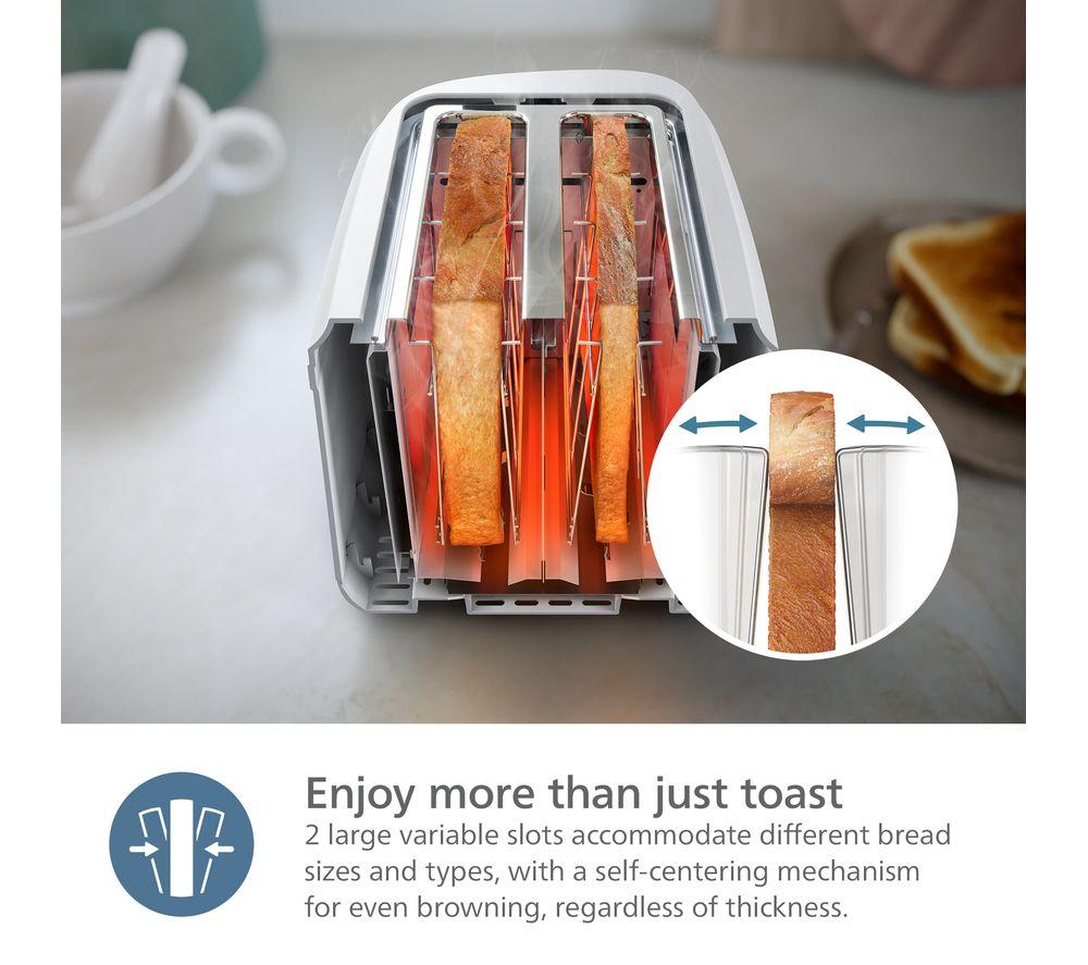 PHILIPS 3000 Series HD2511/00 Toaster - Arctic White image number 3 of 10