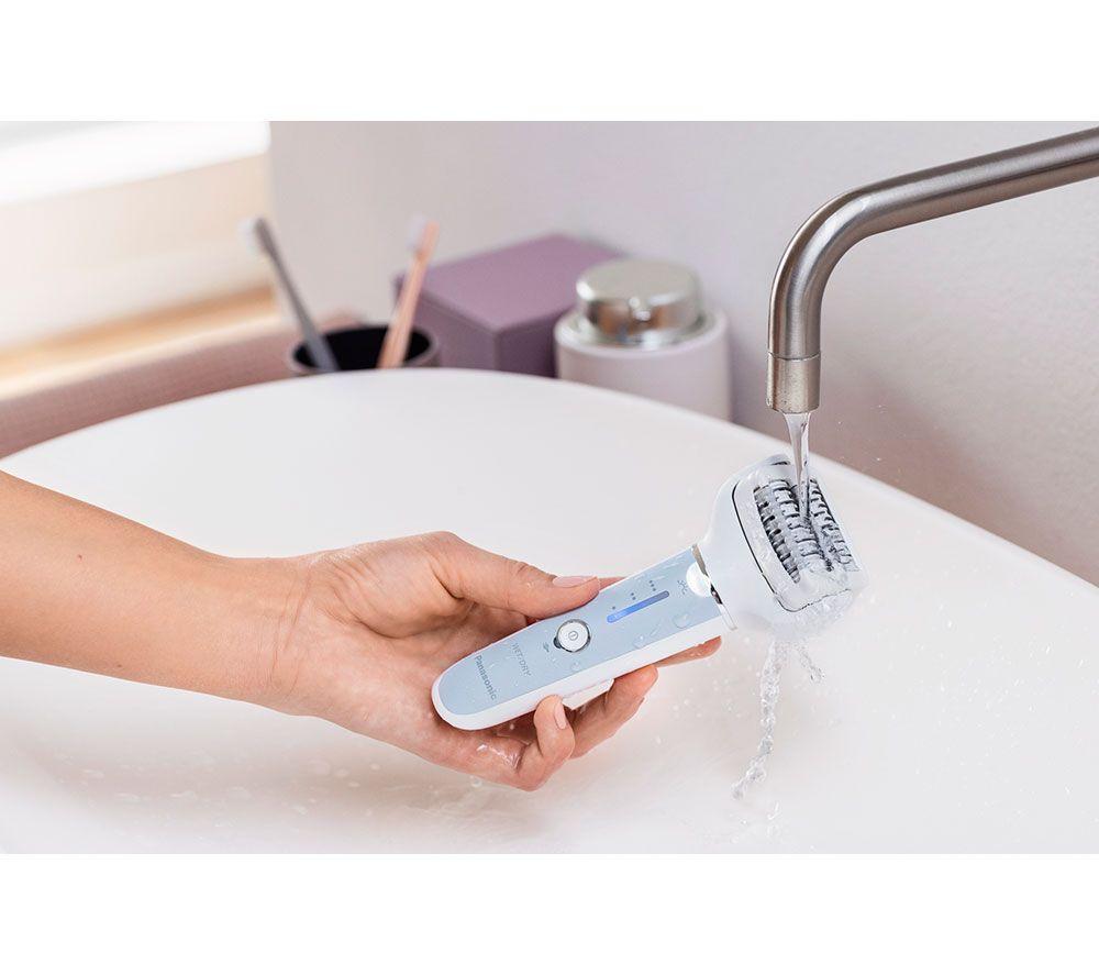 PANASONIC ES-EY90-A511 Double Disc Wet & Dry Epilator Kit - White & Blue image number 2 of 10
