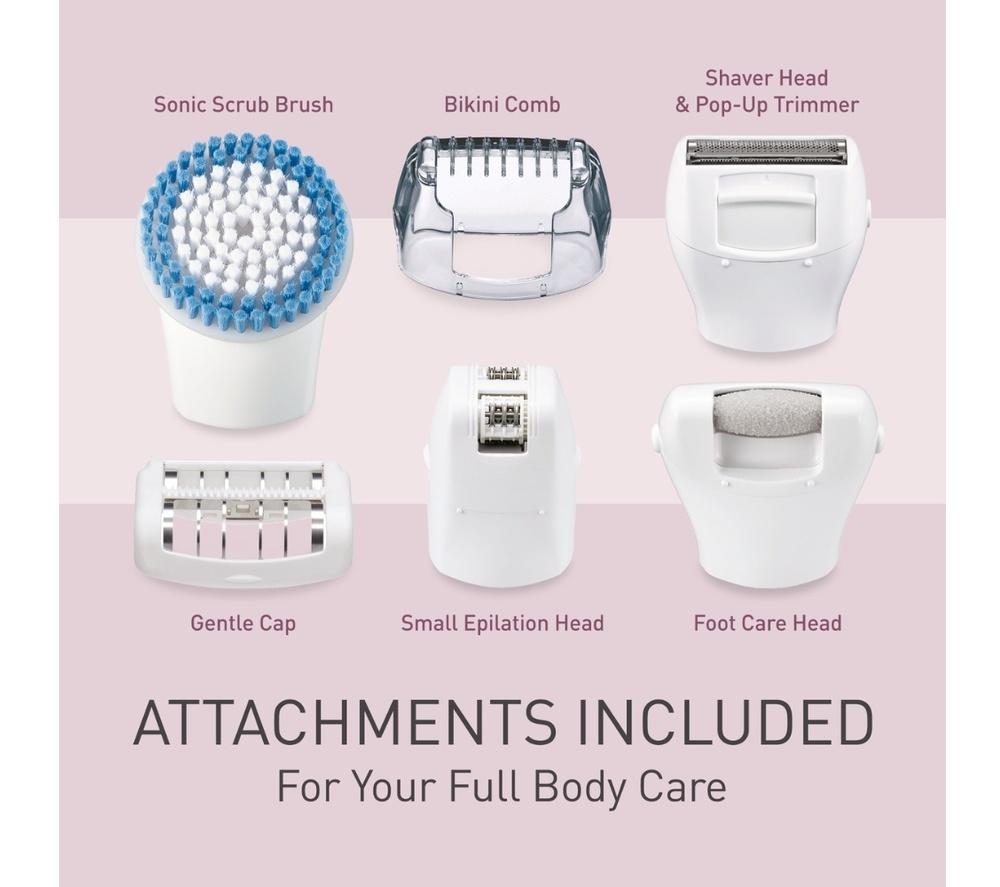 PANASONIC ES-EY90-A511 Double Disc Wet & Dry Epilator Kit - White & Blue image number 5 of 10