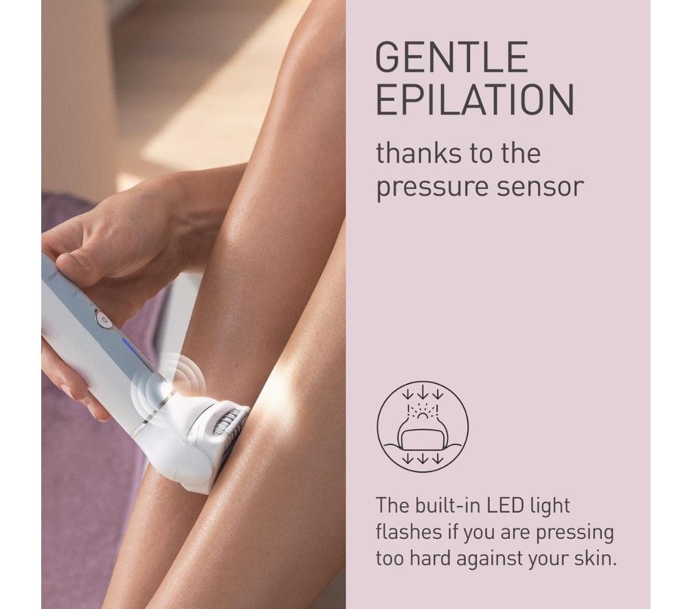 PANASONIC ES-EY90-A511 Double Disc Wet & Dry Epilator Kit - White & Blue image number 7 of 10