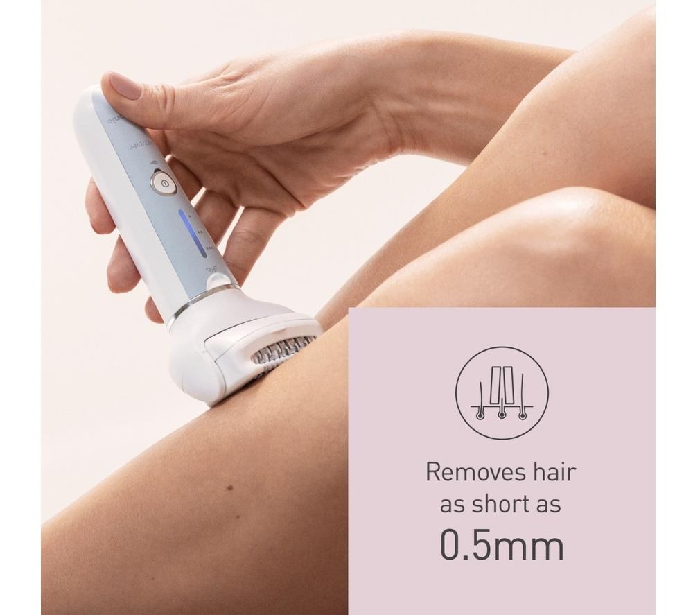 PANASONIC ES-EY90-A511 Double Disc Wet & Dry Epilator Kit - White & Blue image number 8 of 10