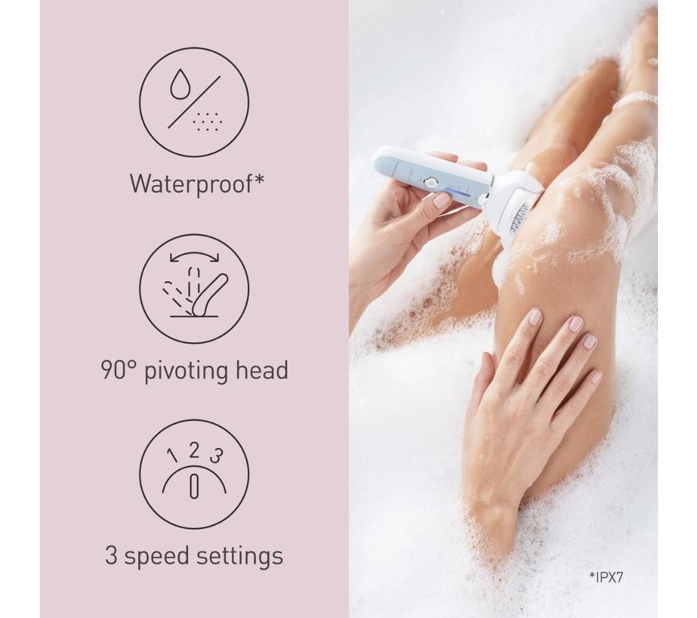 PANASONIC ES-EY90-A511 Double Disc Wet & Dry Epilator Kit - White & Blue image number 9 of 10