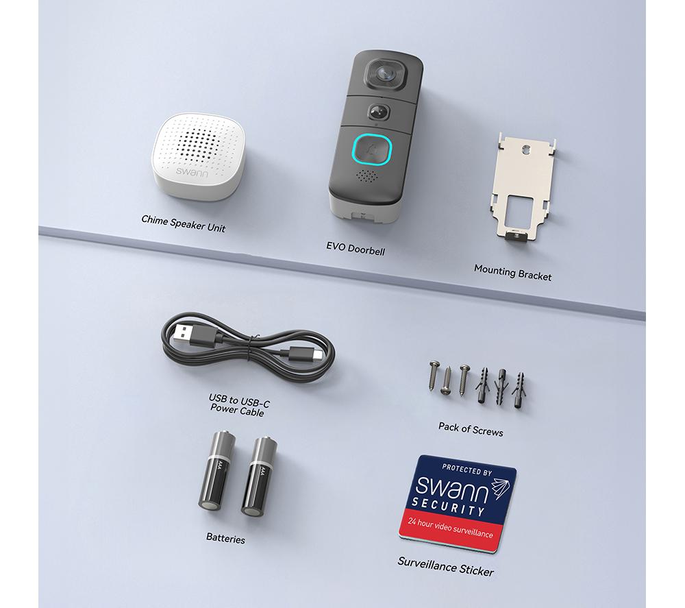 SWANN EVO SWIFI-SEVDBC Full HD WiFi Video Doorbell & Chime image number 9 of 9