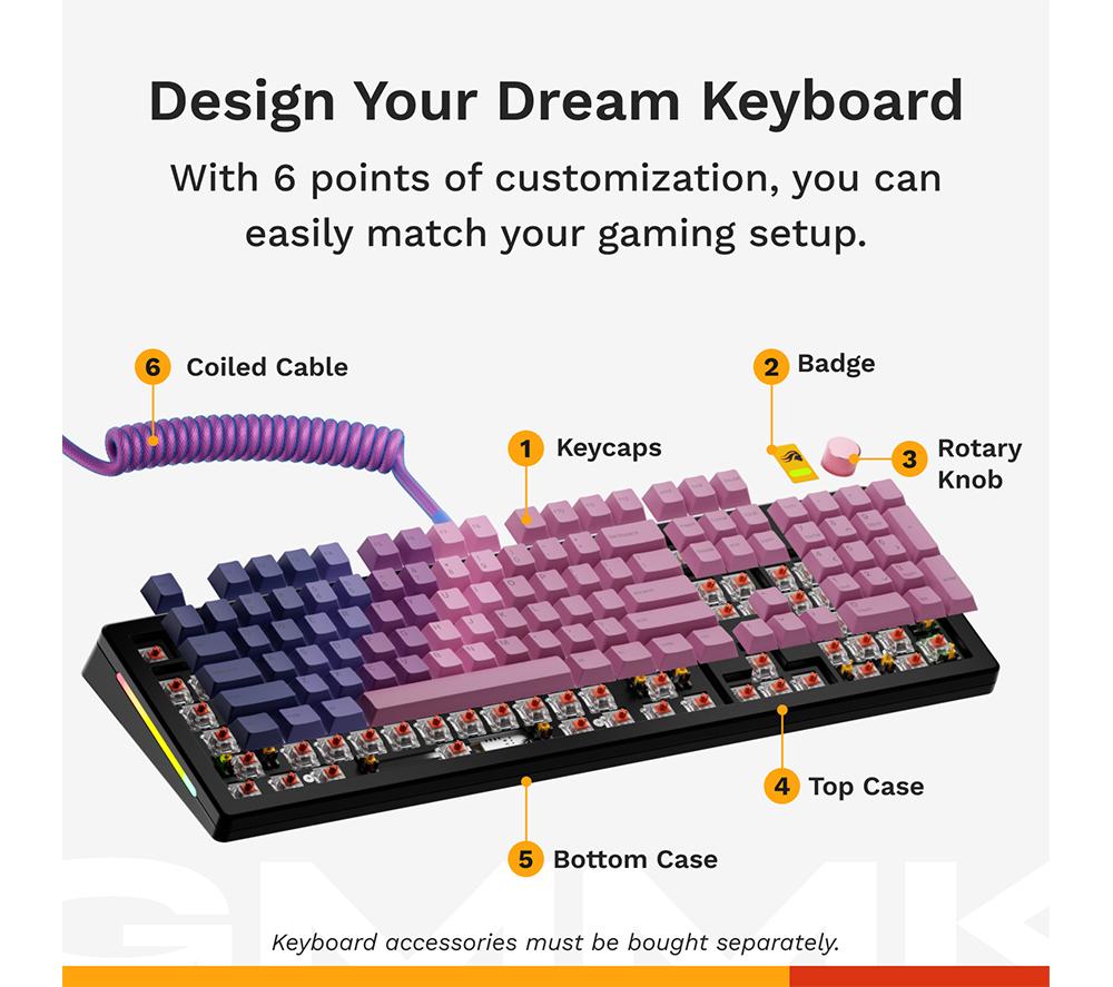 GLORIOUS GMMK 3 Prebuilt Mechanical Gaming Keyboard - Black image number 5 of 12