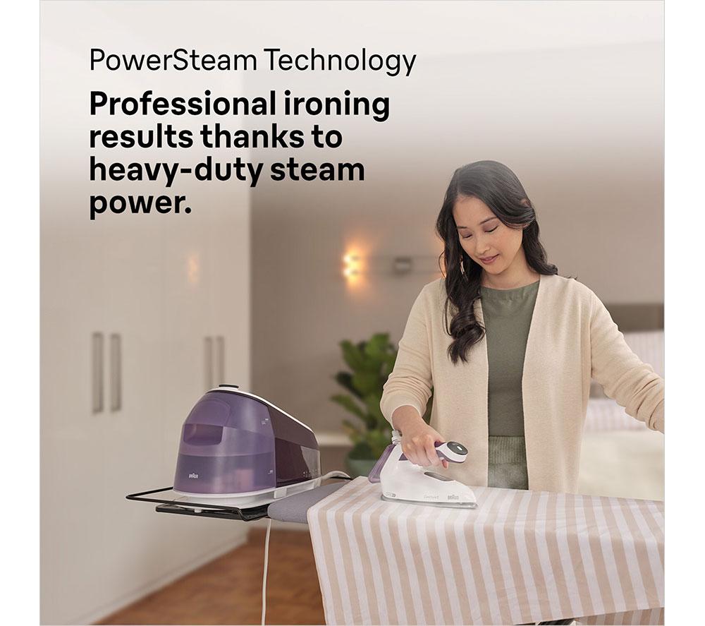 BRAUN CareStyle 5 IS5247VI Steam Generator Iron - White & Violet image number 6 of 7