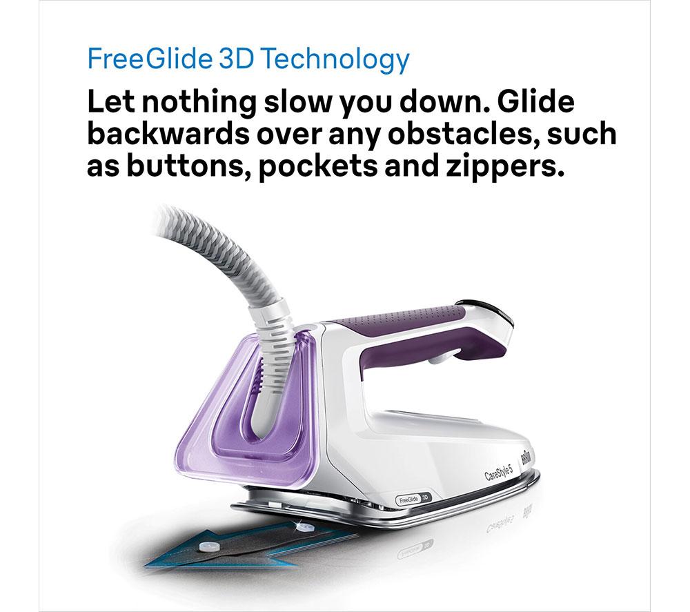 BRAUN CareStyle 5 IS5247VI Steam Generator Iron - White & Violet image number 7 of 7