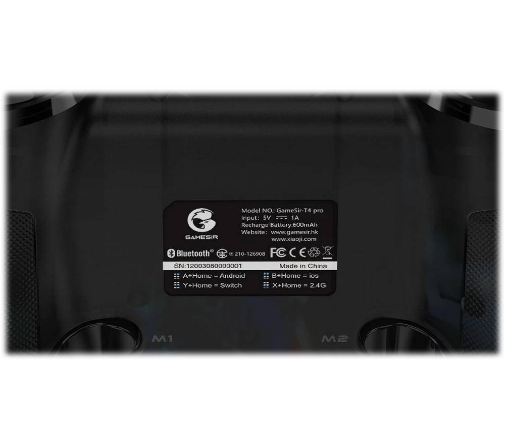 GAMESIR T4 PRO Wireless Gaming Controller - Black image number 7 of 12