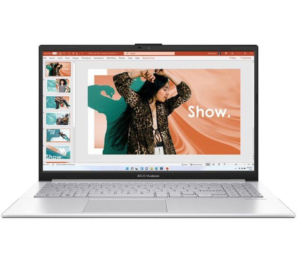 Asus Vivobook Go 15 E1504fa 15.6" Refurbished Laptop - Amd Ryzen™ 5, 512 Gb Ssd, Silver (Excellent Condition), Silver/Grey