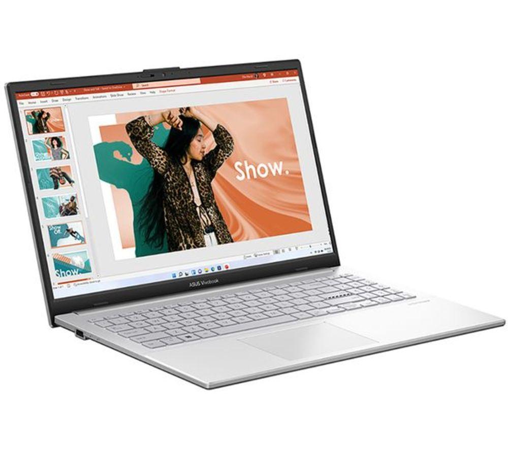 ASUS Vivobook Go 15 E1504FA 15.6" Refurbished Laptop - AMD Ryzen 5, 512 GB SSD, Silver (Excellent Condition) image number 3 of 11