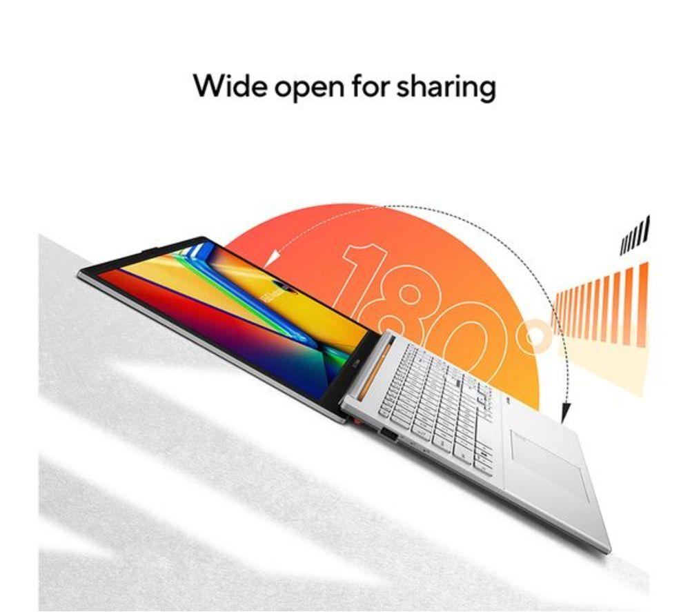 ASUS Vivobook Go 15 E1504FA 15.6" Refurbished Laptop - AMD Ryzen 5, 512 GB SSD, Silver (Excellent Condition) image number 7 of 11