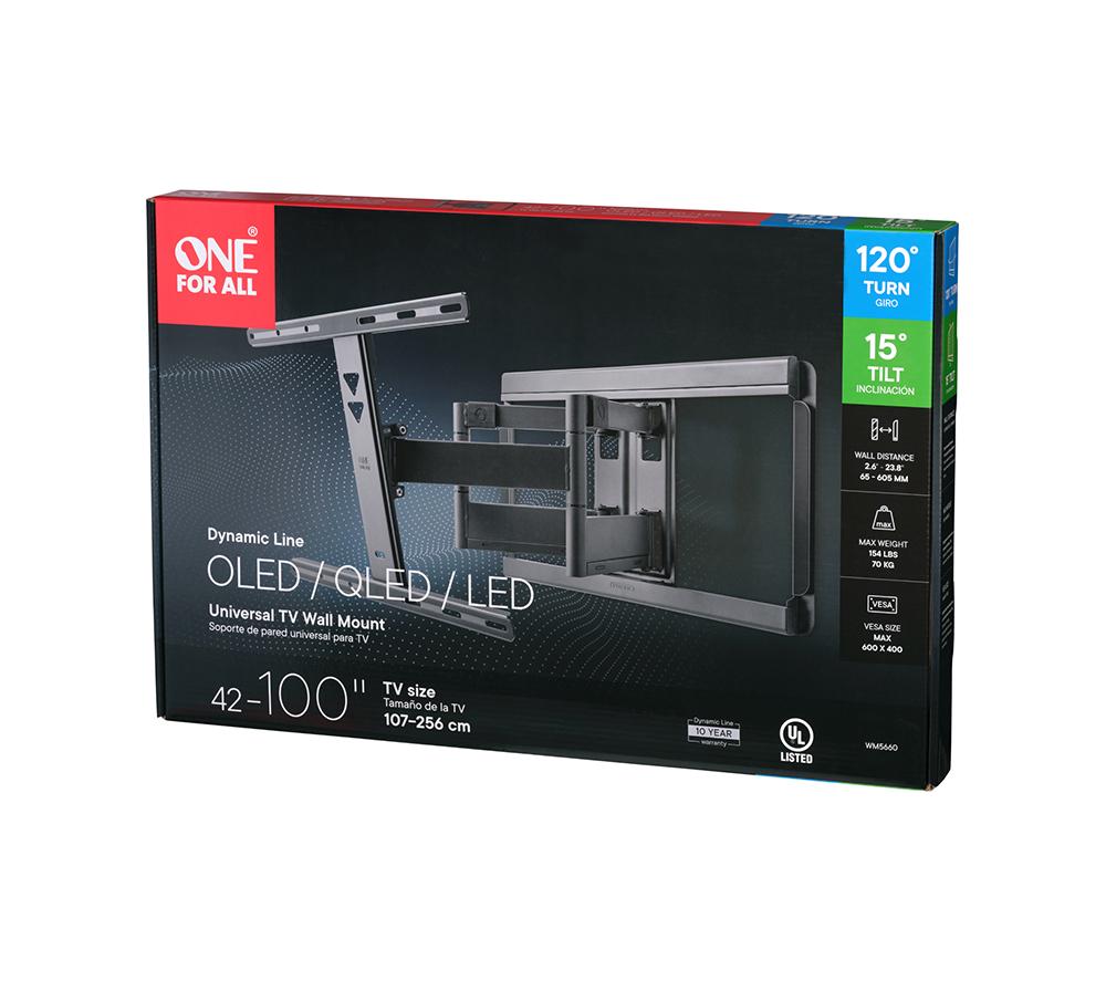 ONE FOR ALL Dynamic WM5660 Full Motion 42-100" TV Bracket image number 6 of 6
