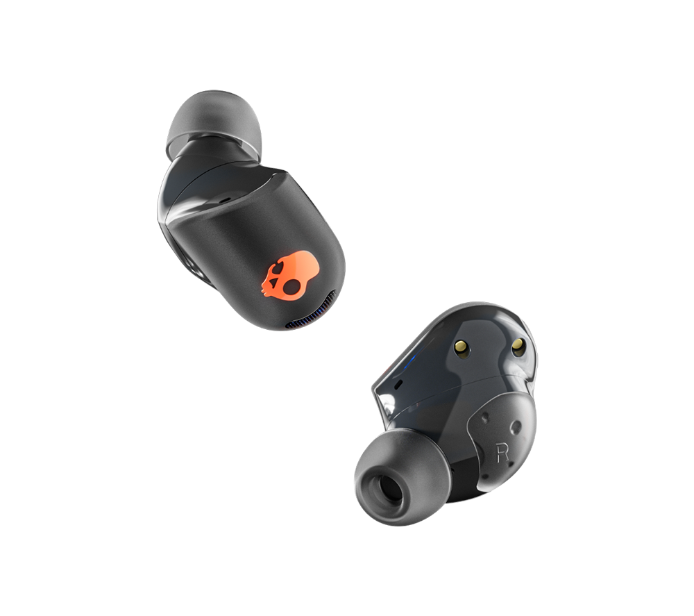 SKULLCANDY Sesh ANC Active Wireless Bluetooth Noise-Cancelling Earbuds - True Black & Orange image number 3 of 7