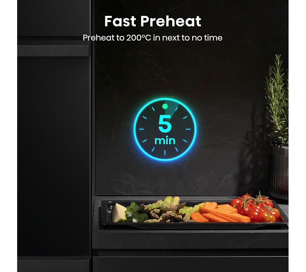HISENSE Hi4 BlackLine BI64221PDBG Electric Pyrolytic Oven - Jet Black image number 6 of 15
