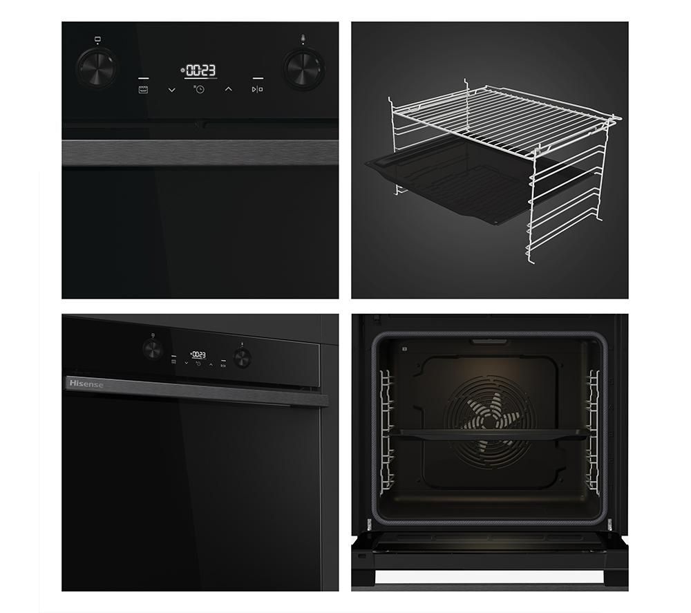 HISENSE Hi4 BlackLine BI64221PDBG Electric Pyrolytic Oven - Jet Black image number 12 of 15