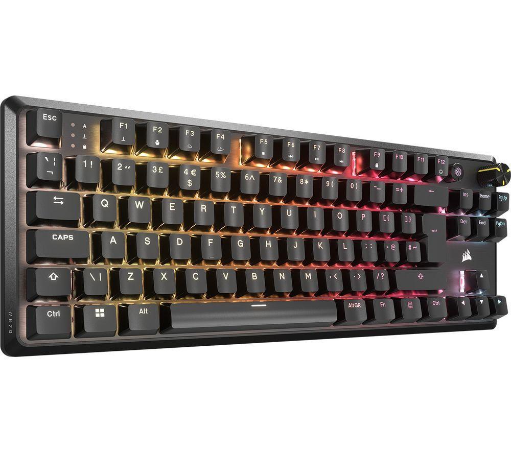 CORSAIR K70 CORE TKL RGB Mechanical Gaming Keyboard - Black image number 2 of 3