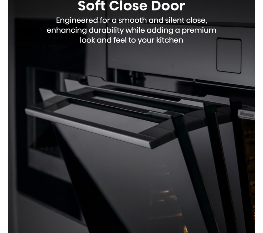 HISENSE Hi8 BlackLine BAS6AH8BUKWF Electric Steam Smart Oven - Jet Black image number 9 of 23