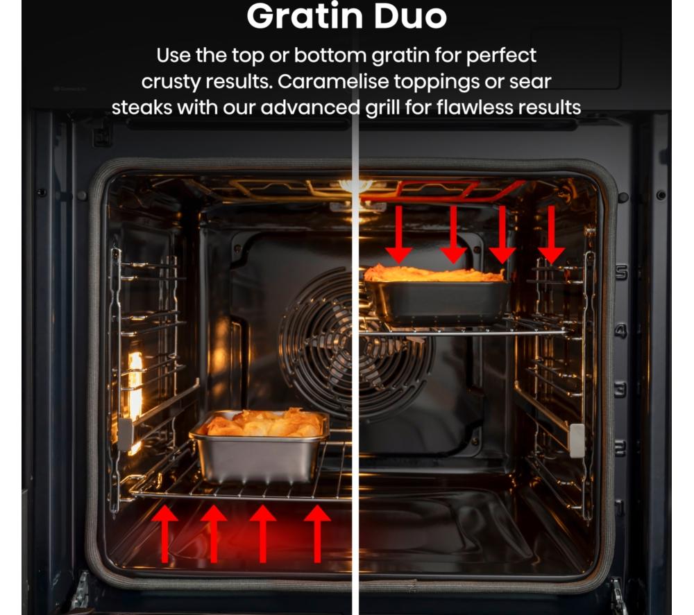 HISENSE Hi8 BlackLine BAS6AH8BUKWF Electric Steam Smart Oven - Jet Black image number 13 of 23