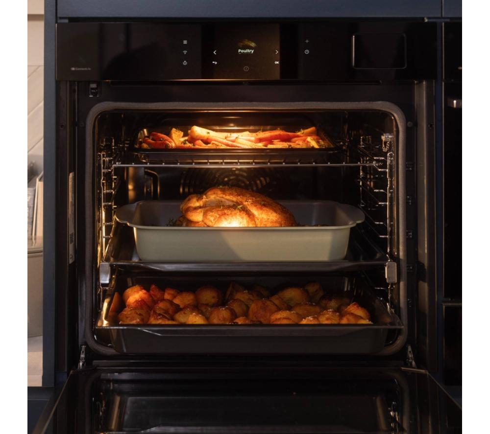 HISENSE Hi8 BlackLine BAS6AH8BUKWF Electric Steam Smart Oven - Jet Black image number 19 of 23