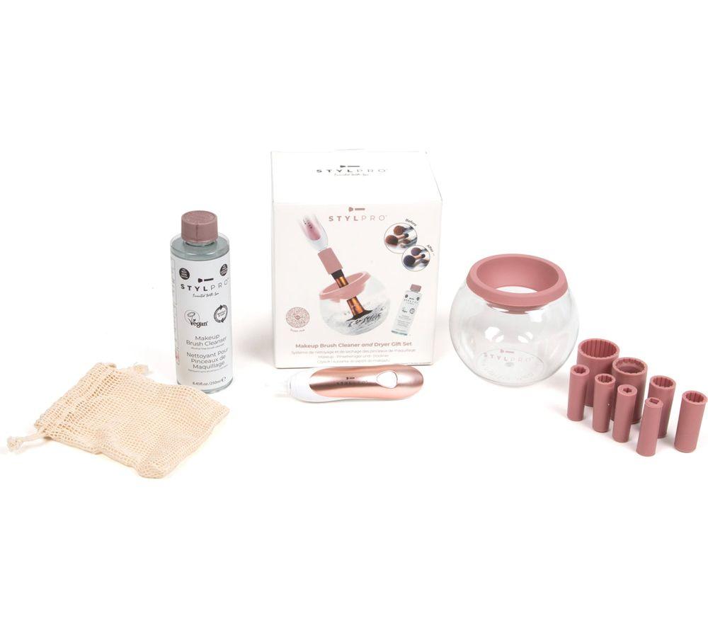 Stylpro Makeup Brush Cleaner & Dryer Gift Set, Pink