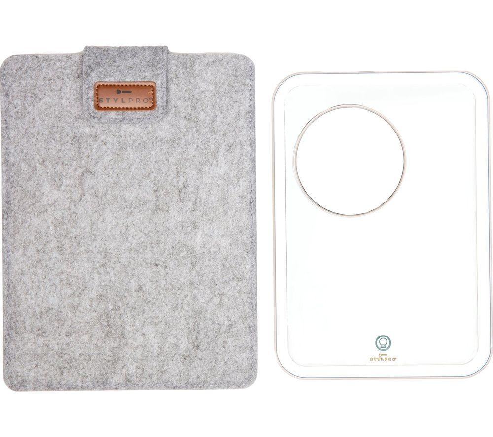 Stylpro Glow & Go Make-Up Mirror, White