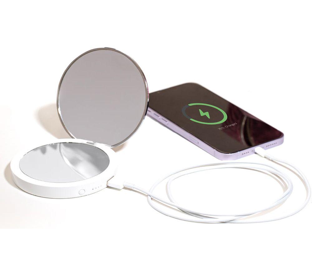STYLPRO Flip 'n' Charge LED Mirror - White image number 3 of 7