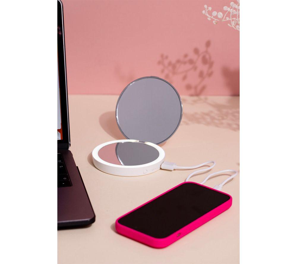 STYLPRO Flip 'n' Charge LED Mirror - White image number 5 of 7