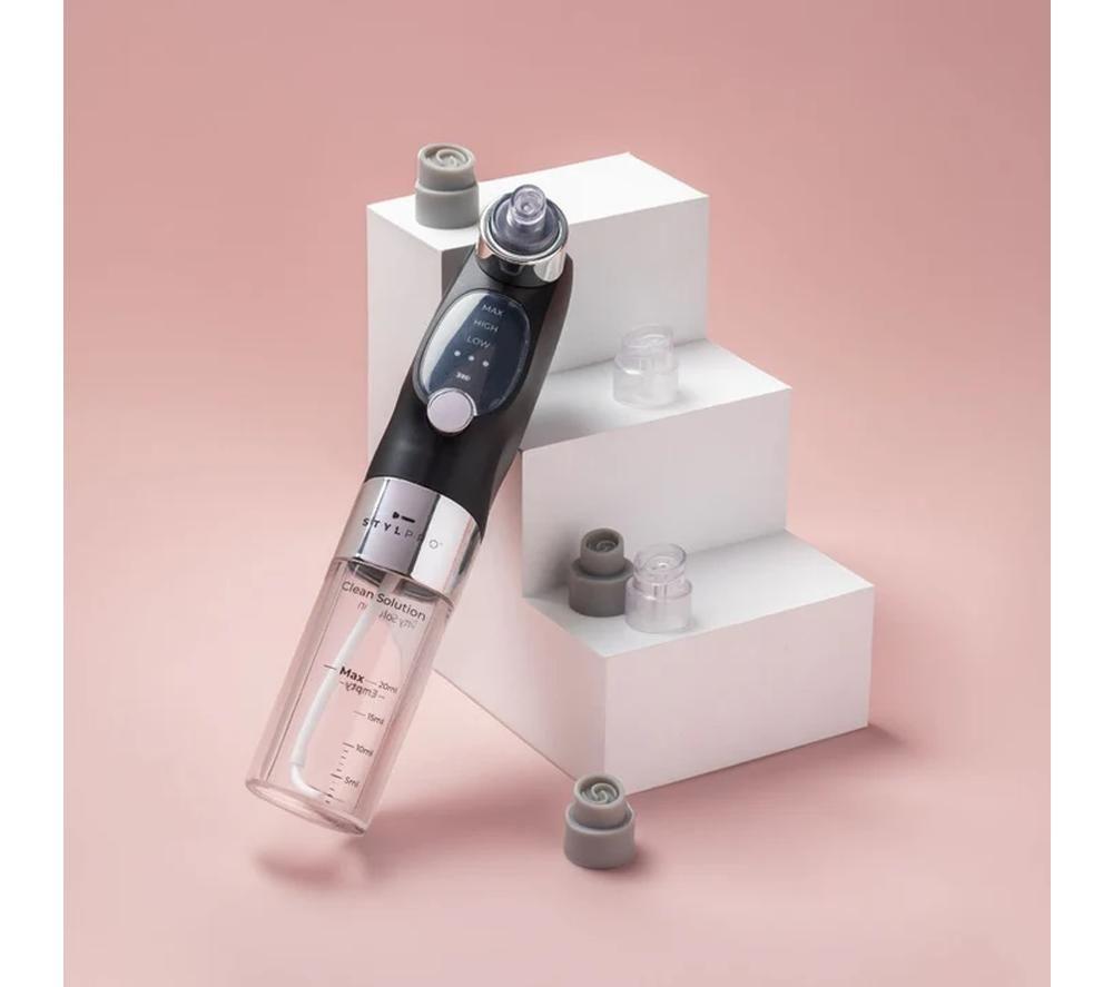 STYLPRO HE01A Facial Exfoliator - Black & Silver image number 10 of 13