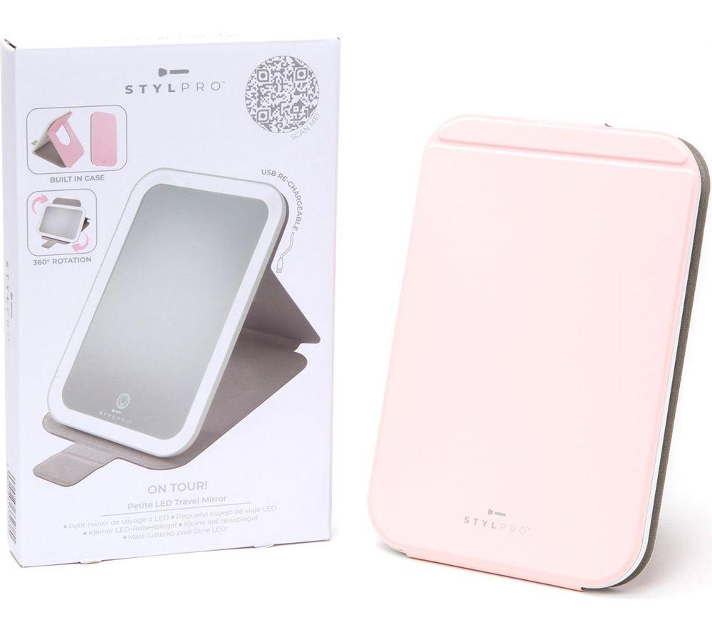 Stylpro On Tour Petite Led Travel Mirror - Pink, Pink