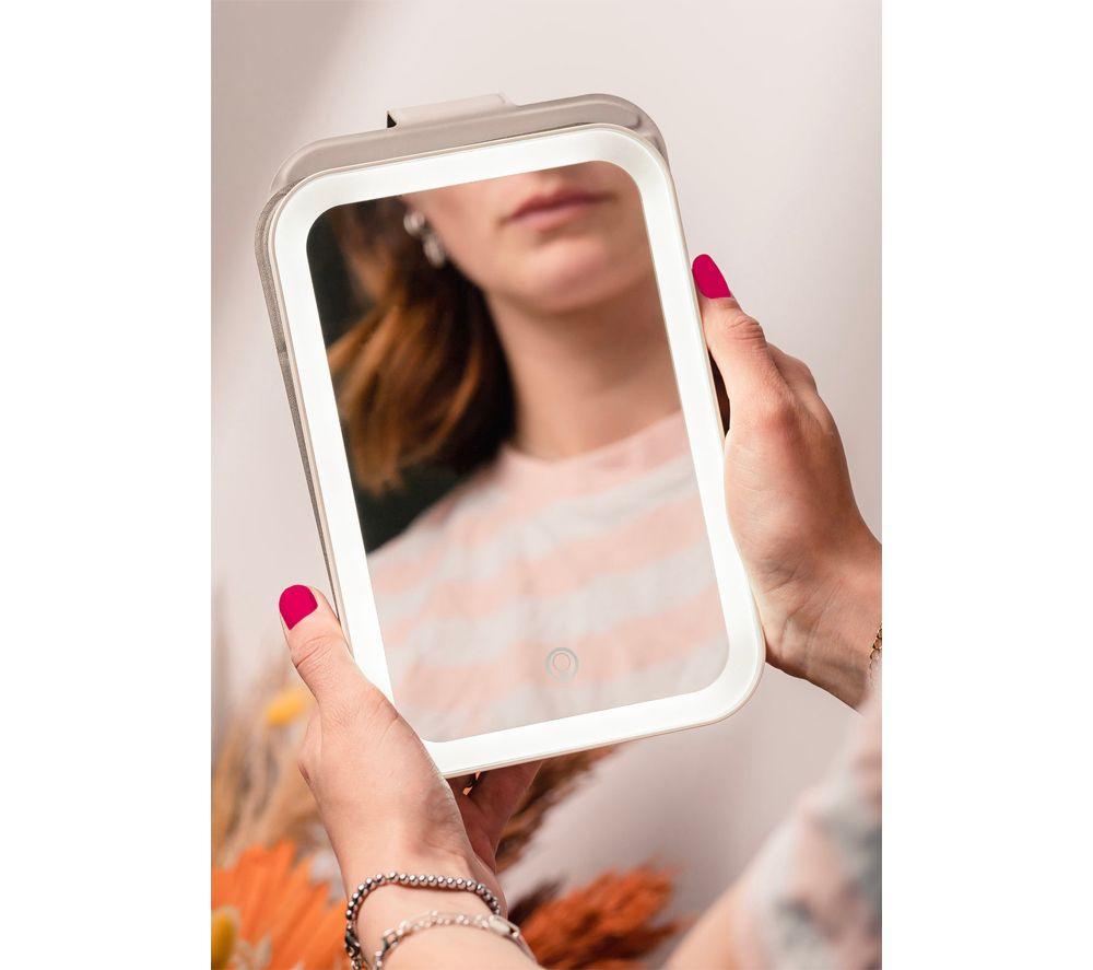 STYLPRO On Tour Petite LED Travel mirror - Pink image number 2 of 6