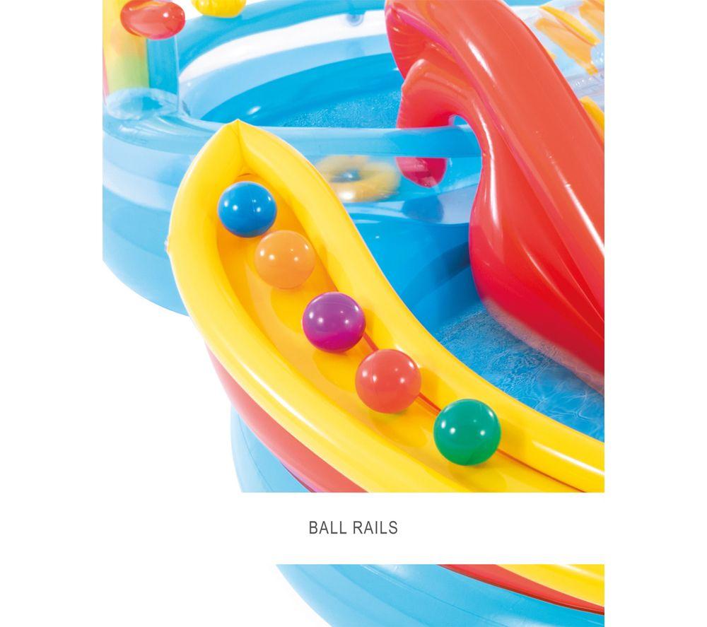 INTEX Rainbow Ring Inflatable Play Center with Slide image number 2 of 8