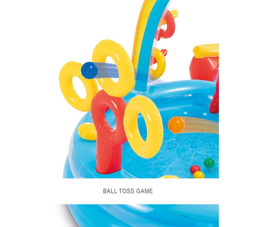 INTEX Rainbow Ring Inflatable Play Center with Slide image number 3 of 8