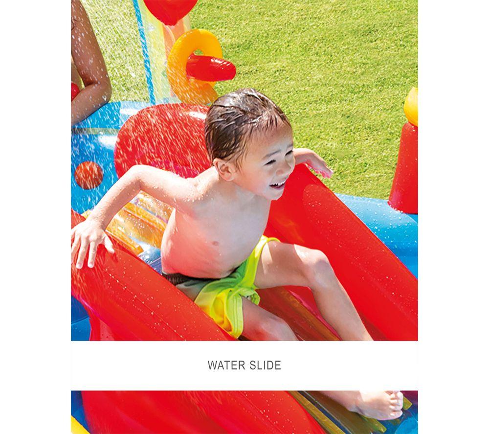 INTEX Rainbow Ring Inflatable Play Center with Slide image number 6 of 8