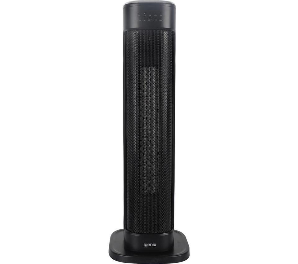 IGENIX IGHT020DB Portable Ceramic Fan Heater - Black