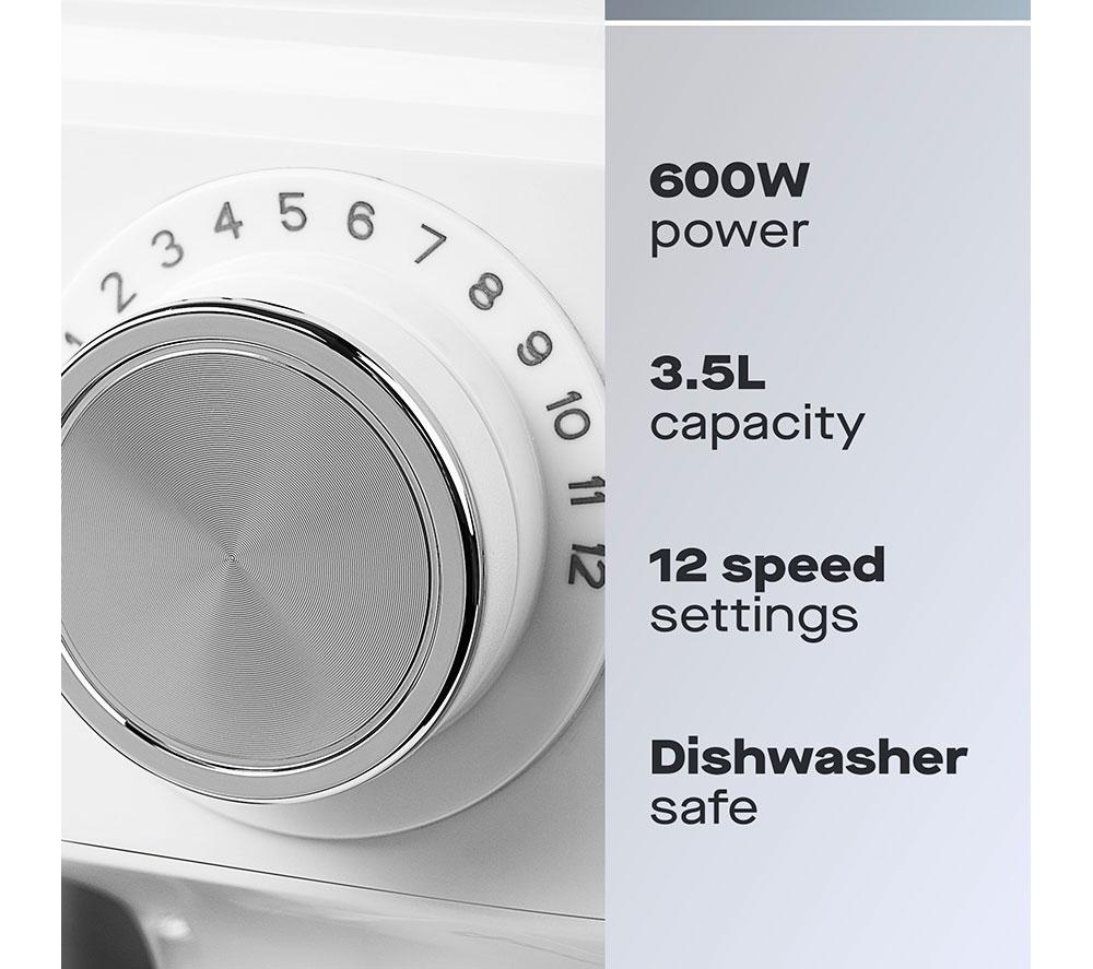 DAEWOO Essentials SDA2690GE Stand Mixer - White image number 2 of 7
